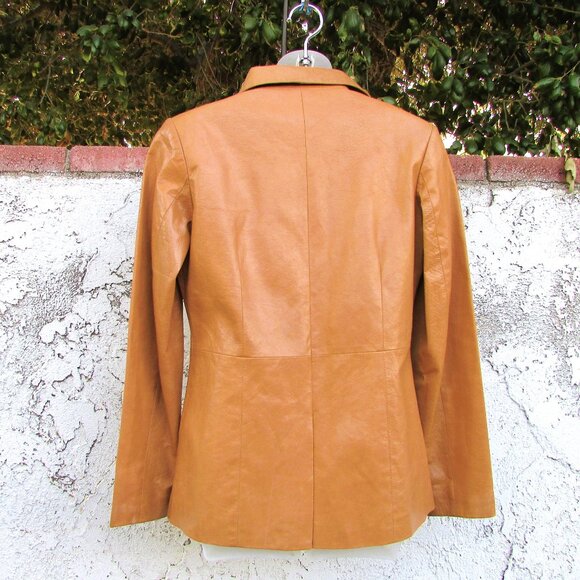 Cien tan leather blazer L - Picture 7 of 7